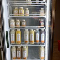 Soy milk fridge at Dousun Soy Milk 豆桑鮮打豆漿 in Taipei