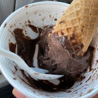 Chocolate Oreo. I forgot to take a picture until I was halfway done! at Carter's Ice Cream in Haverhill