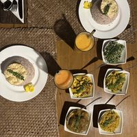 Vegan traditional Sri Lankan food  at Jaywa Lanka Restaurant in Tangalle