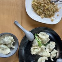 Dumplings and fried ricee  at Qibao Temple in Shanghai