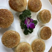 Fried Cantonese buns  at Qibao Temple in Shanghai