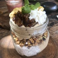 Peanut butter chia parfait at Koloni in Canggu