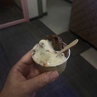 Tempe daun jeruk gelato, and chocolate   at Gelato Secrets in Tibubeneng