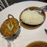 Chana vegan masala with a lot of rice😄(you have to order separately)  at Bharat in Valencia