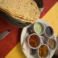 Papadums at Bharat in Valencia