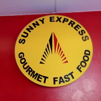 Logo inside at Sunny Express Mexican Chinese in Compton