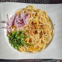 Tofu Noodle Bowl at Top Burmese in Beaverton