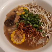 noole soup pho at Mina Hostel in Thakhek