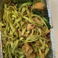 Spinach noodles at Thai Amarin in Newton