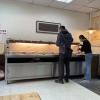 Load up a plate and pay by weight  at JiǔChéng SùShí 久城素食 in Taichung