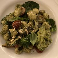 Vegan gnocchi with pesto  at Alecrim in Carrapateira