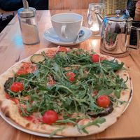 Vegan pizza at Alecrim in Carrapateira
