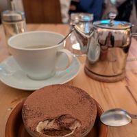 Vegan tiramisu at Alecrim in Carrapateira