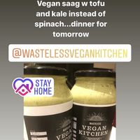 Vegan Saag at Wasteless Vegan Kitchen in Footscray