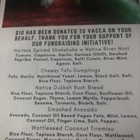 The morning tea menu at Wasteless Vegan Kitchen in Footscray