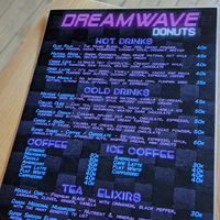Menu at Dreamwave Donuts in Canggu