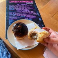 Choc and Apple crumble  at Dreamwave Donuts in Canggu
