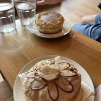 Banoffee pie and apple crumble   at Dreamwave Donuts in Canggu