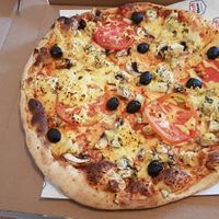 Pizza vegan at Pizza Mann in Innsbruck