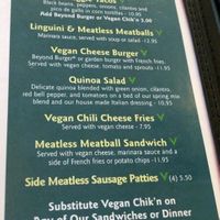 Vegan Menu 🌱🌱 at Danny's Deli & Grill in Ventura
