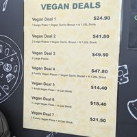 Vegan deals (March 2021) at Dani's Italian Pizza and Pasta in Frankston