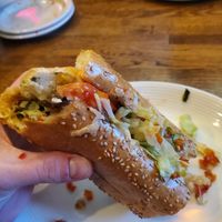 Veggie sub with vegan cheese at Bocca Coal Fired Bistro in Margate City