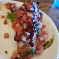 Bruscetta (three huge pieces) specified vegan at Bocca Coal Fired Bistro in Margate City