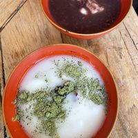 hot and cold dessert  at De Patchka in Amsterdam