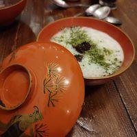 matcha dessert at De Patchka in Amsterdam