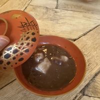 Zenzai with mochi  at De Patchka in Amsterdam