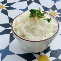 White rice  at Santo Bruklin in Brooklyn
