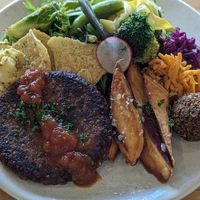 Deli Plate Hamburger (1500¥) at NICE in Fukuoka
