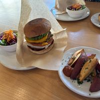 Avocado cheeseburger  at NICE in Fukuoka