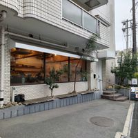 Outside of cafe at NICE in Fukuoka