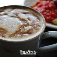 soy latte at Fritz Pastry in Chicago