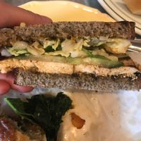 Tofu buckwheat-sourdough sandwich at Chase's Daily in Belfast