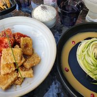 Fried tofu dish at Hanki in Rovaniemi