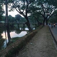 Just south of the wooden Anisha Bridge at Peace Cafe in Siem Reap