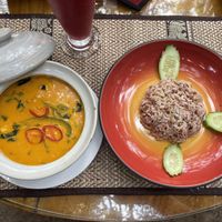 Vegetarian amok, $4  at Peace Cafe in Siem Reap