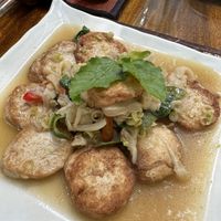 Tofu lemongrass was amazing !  at Peace Cafe in Siem Reap