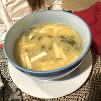 The biggest bowl of vegan miso soup   at Peace Cafe in Siem Reap