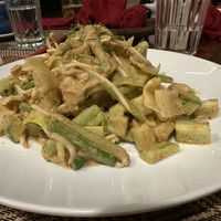 Vegan Gado Gado salad (warm and tasty)  at Peace Cafe in Siem Reap
