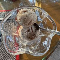 Caramel and Cinnamon Ice Creamm  at Peace Cafe in Siem Reap