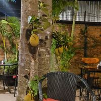 Seating at Peace Cafe in Siem Reap