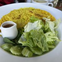 Vegan Vietnamese pancake  at Peace Cafe in Siem Reap