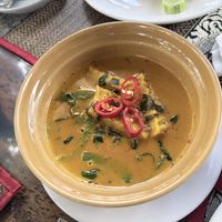 Curry with ricee  at Peace Cafe in Siem Reap