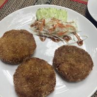 Japanese croquettes  at Peace Cafe in Siem Reap