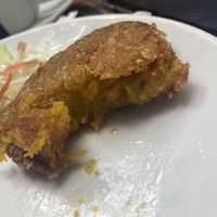 Japanese pumpkin croquette  at Peace Cafe in Siem Reap