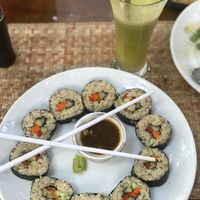 Vegan sushi! at Peace Cafe in Siem Reap