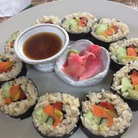 Veggie sushi  at Peace Cafe in Siem Reap